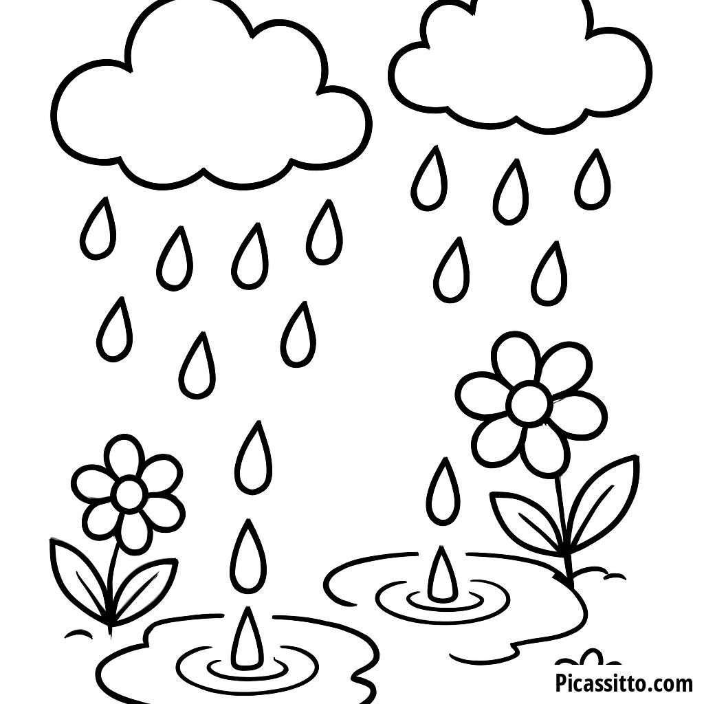 Niedliche Regenbogen Ausmalbild