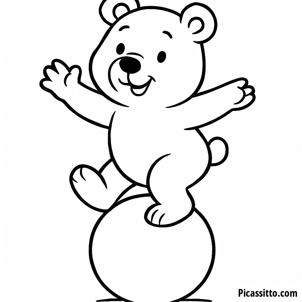 B is for Bear Coloring Page