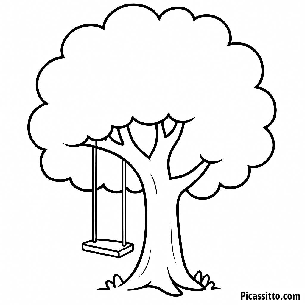 Malvorlage des Großen Eichenbaums