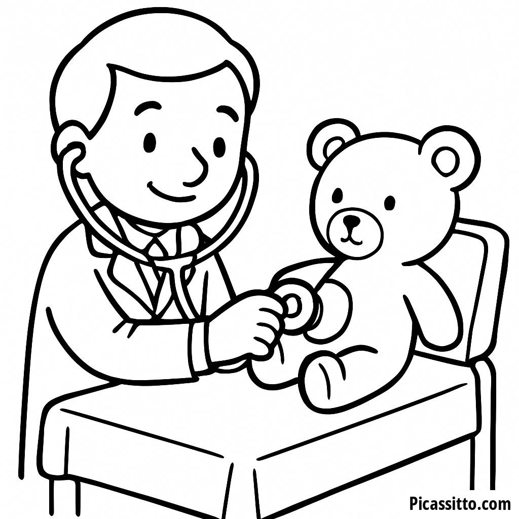 Malender Arzt Ausmalbild