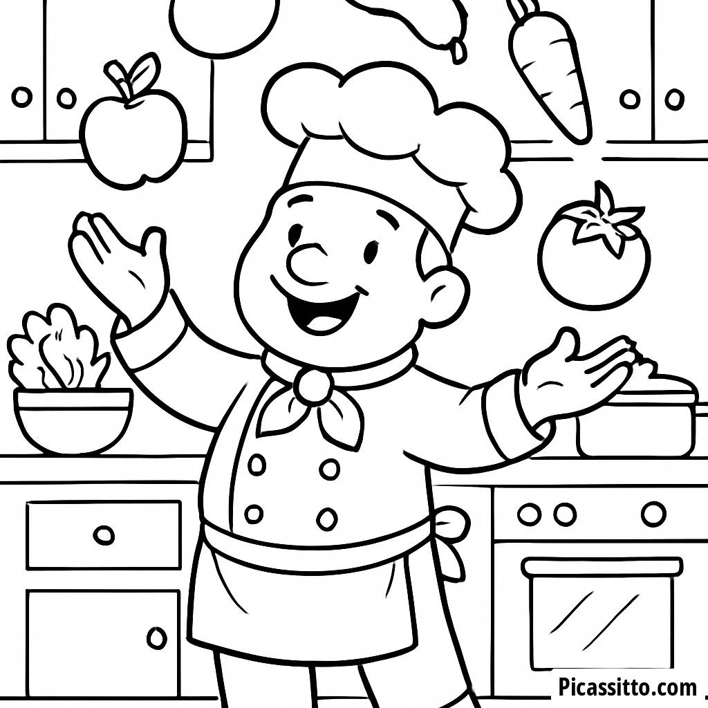 Page à Colorier du Chef Joyeux