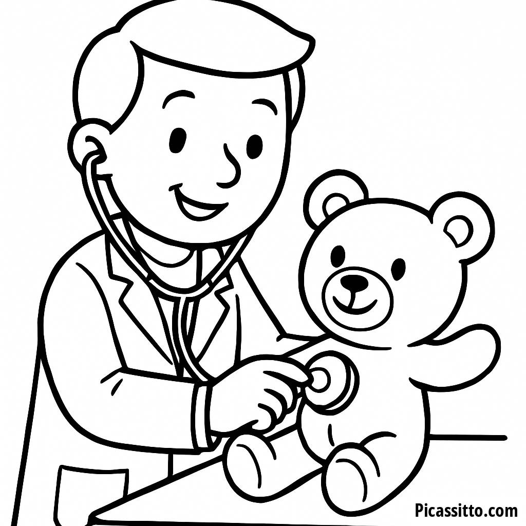 Página para Colorear: Doctor Alegre