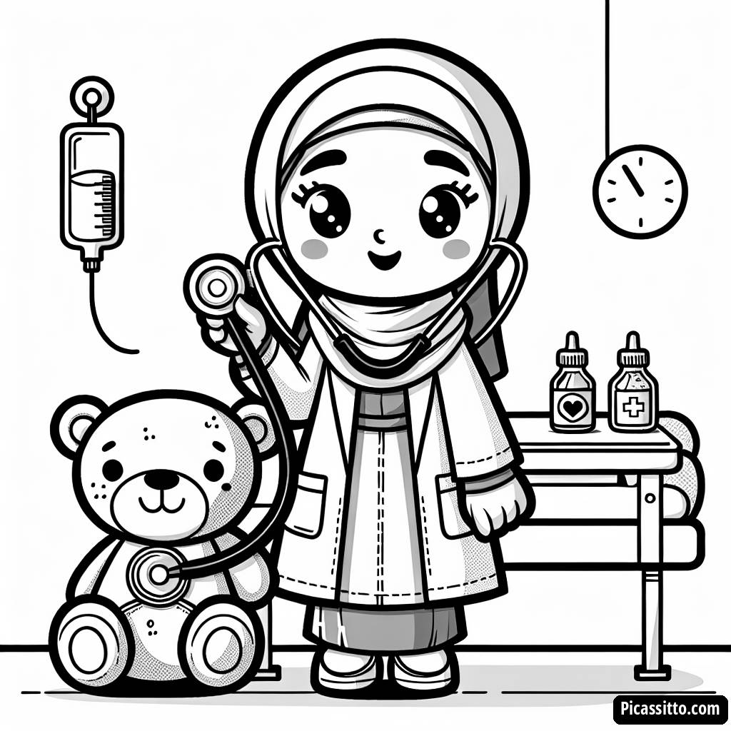 Page à Colorier du Médecin Joyeux