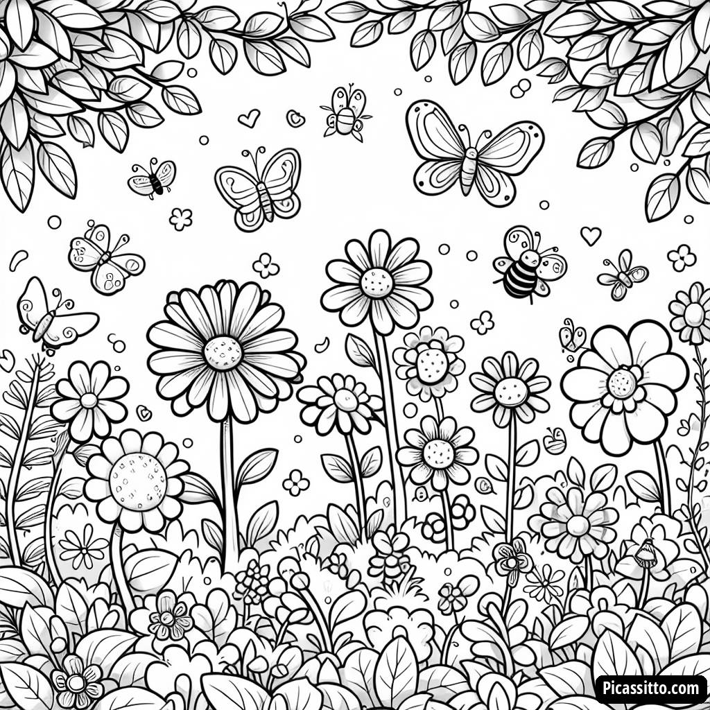 Раскраска Веселого Сада