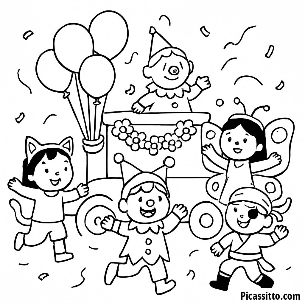 Page à Colorier de la Joyeuse Parade