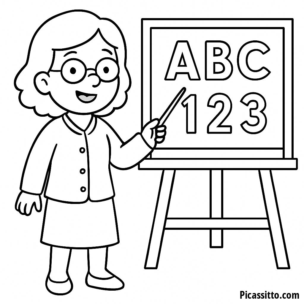 Pagina da Colorare del Maestro Allegro