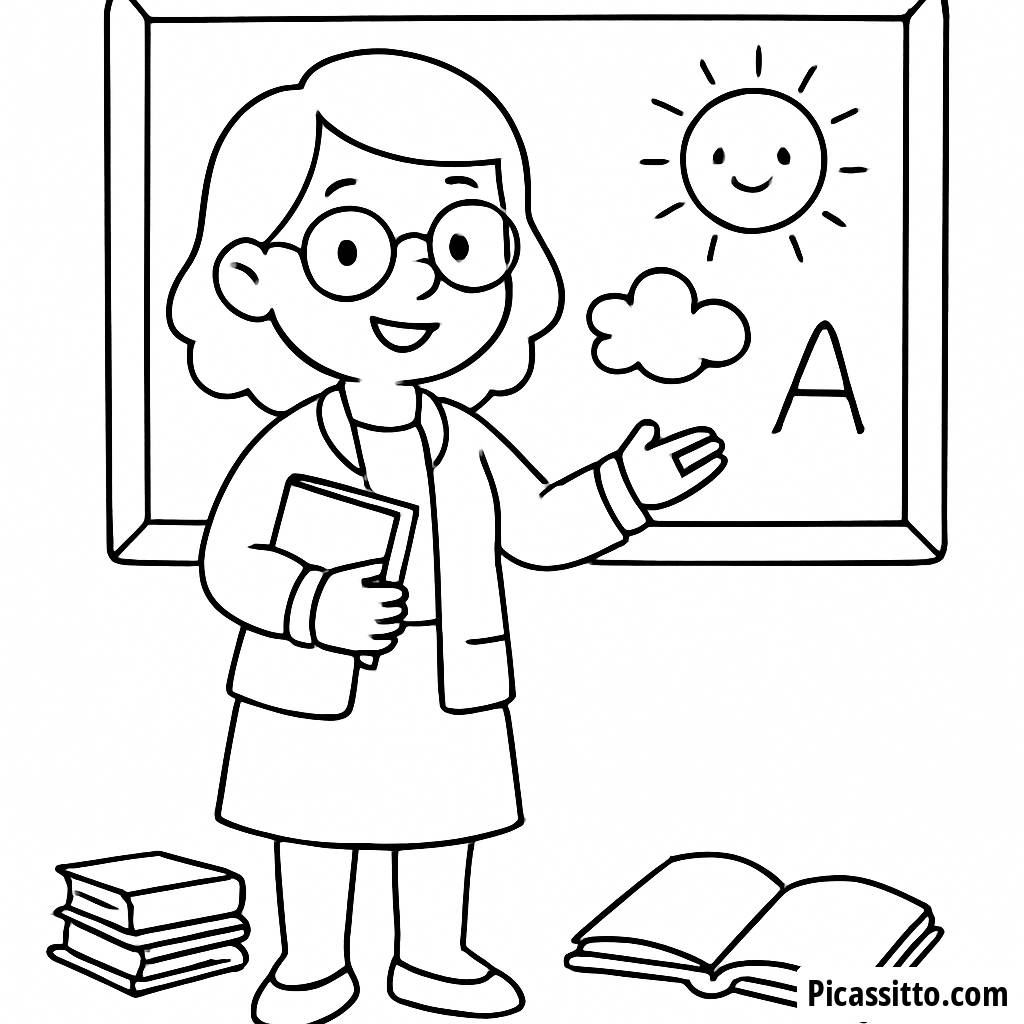 Page à Colorier de la Professeur Joyeux