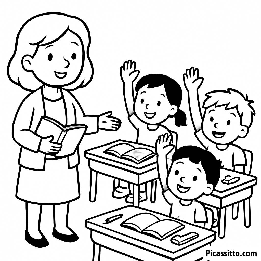 Page à Colorier de la Classe Amusante