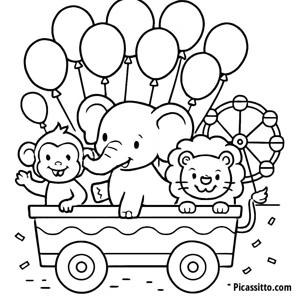 Раскраска Красочного Парада