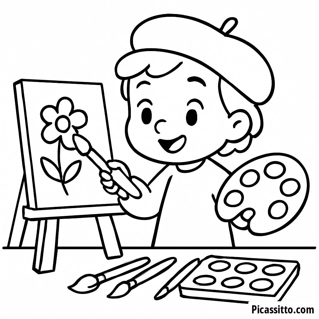 Creative Kid Coloring Page