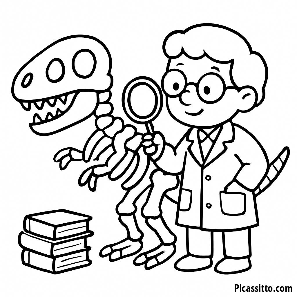 Dinosaur Discovery Coloring Page