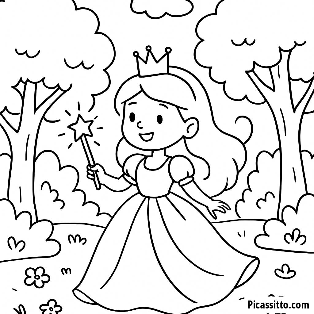 Fabelhafte Prinzessin Malvorlage