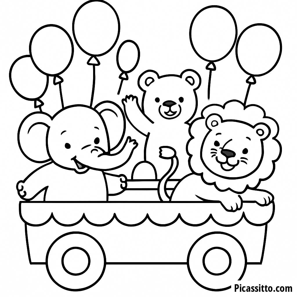 Раскраска Парадного Автомобиля