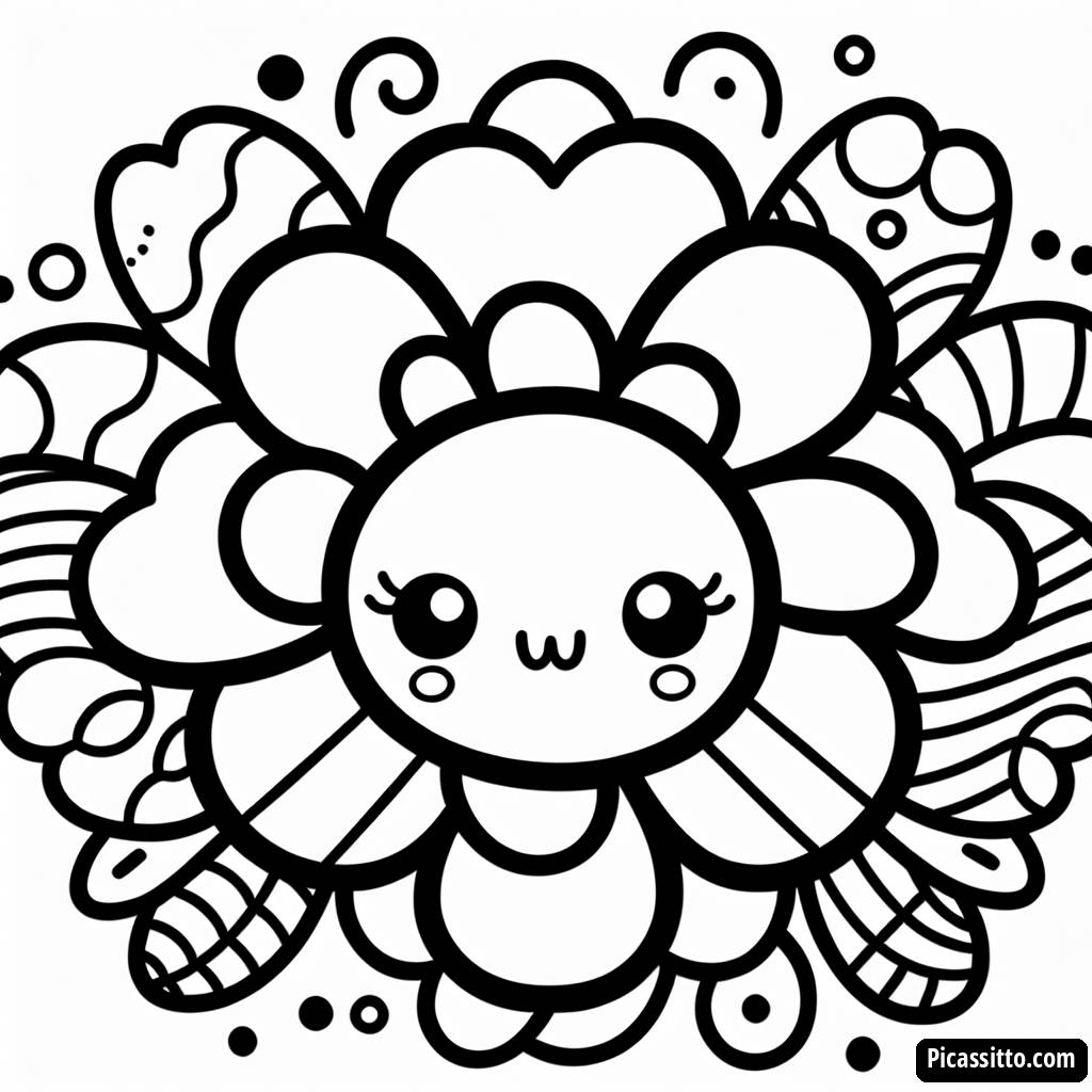 Flower Mandala Coloring Page
