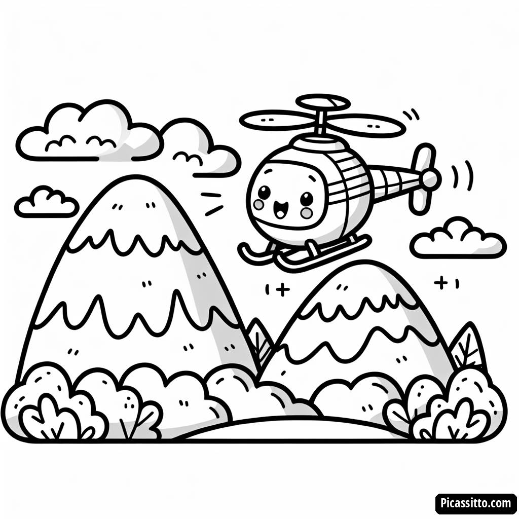 Раскраска Вертолет Спасения