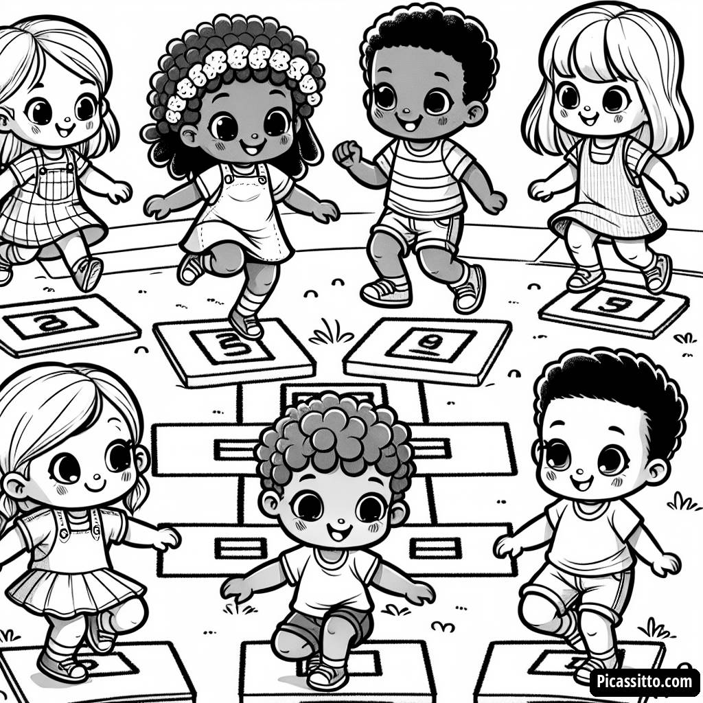 Pagina da Colorare del Divertimento nella Campana