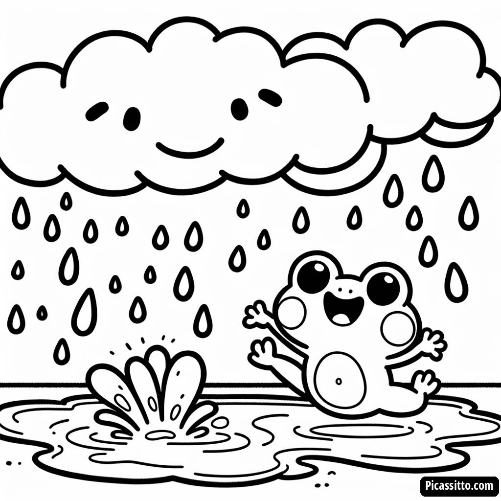 Springender Frosch Malvorlage