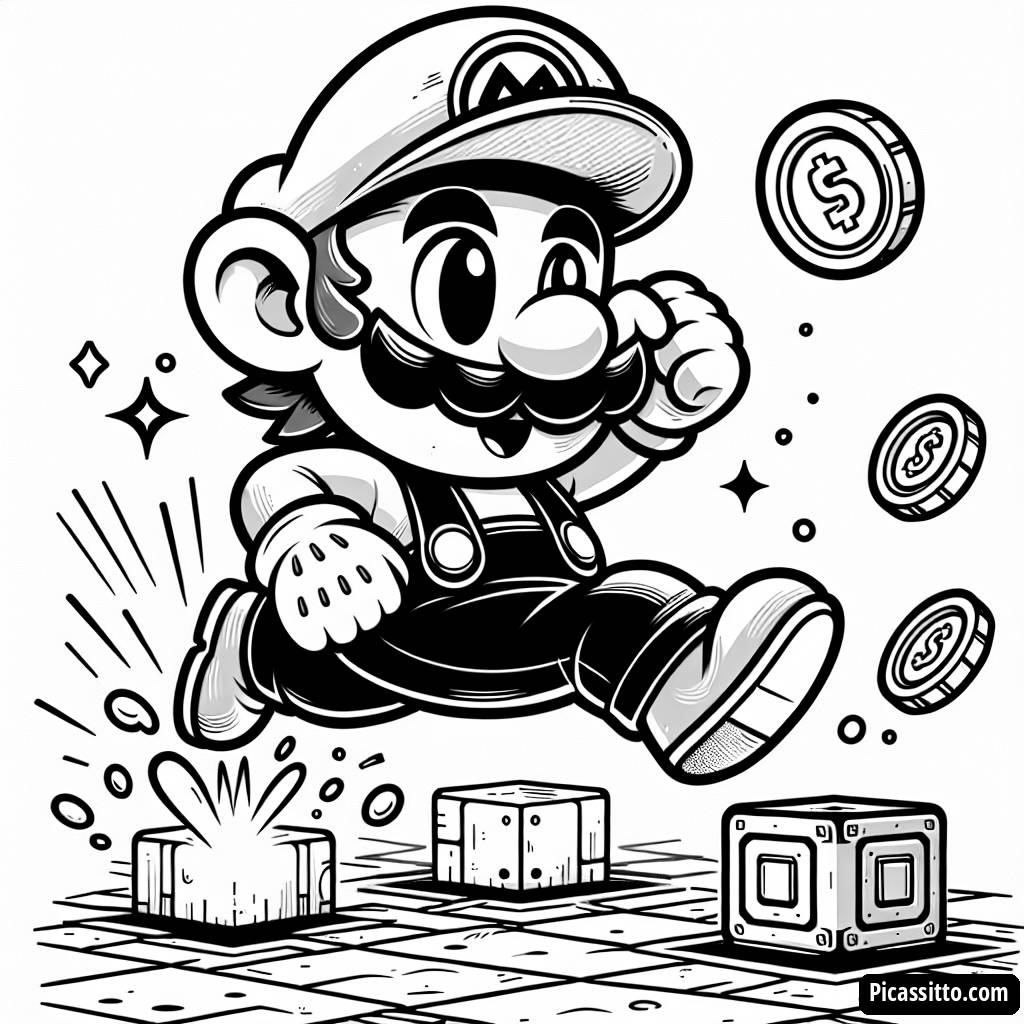 Page à Colorier de Mario Sautant