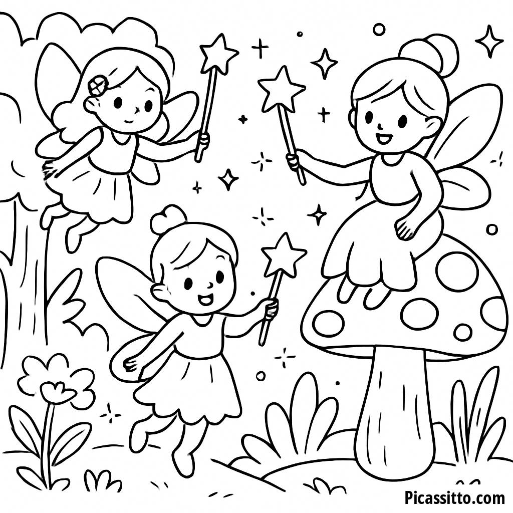Magical Forest Coloring Page