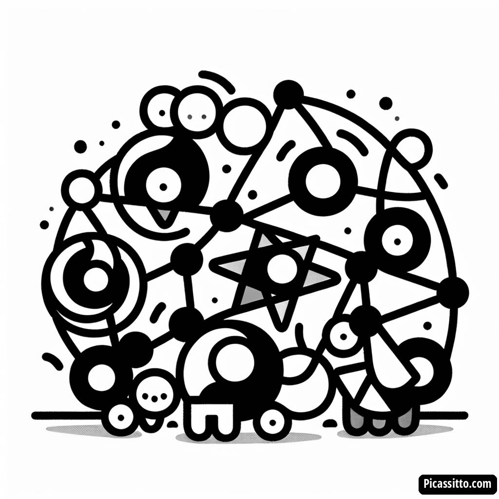 Mesmerizing Geometric Patterns Coloring Page