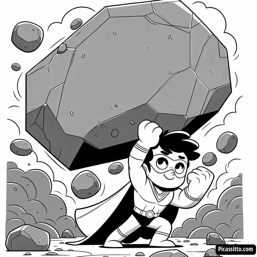 Раскраска Могучего Супергероя