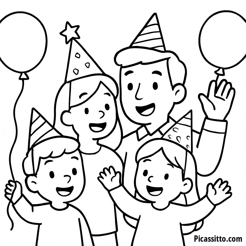 Раскраска: Обратный отсчет до Нового года