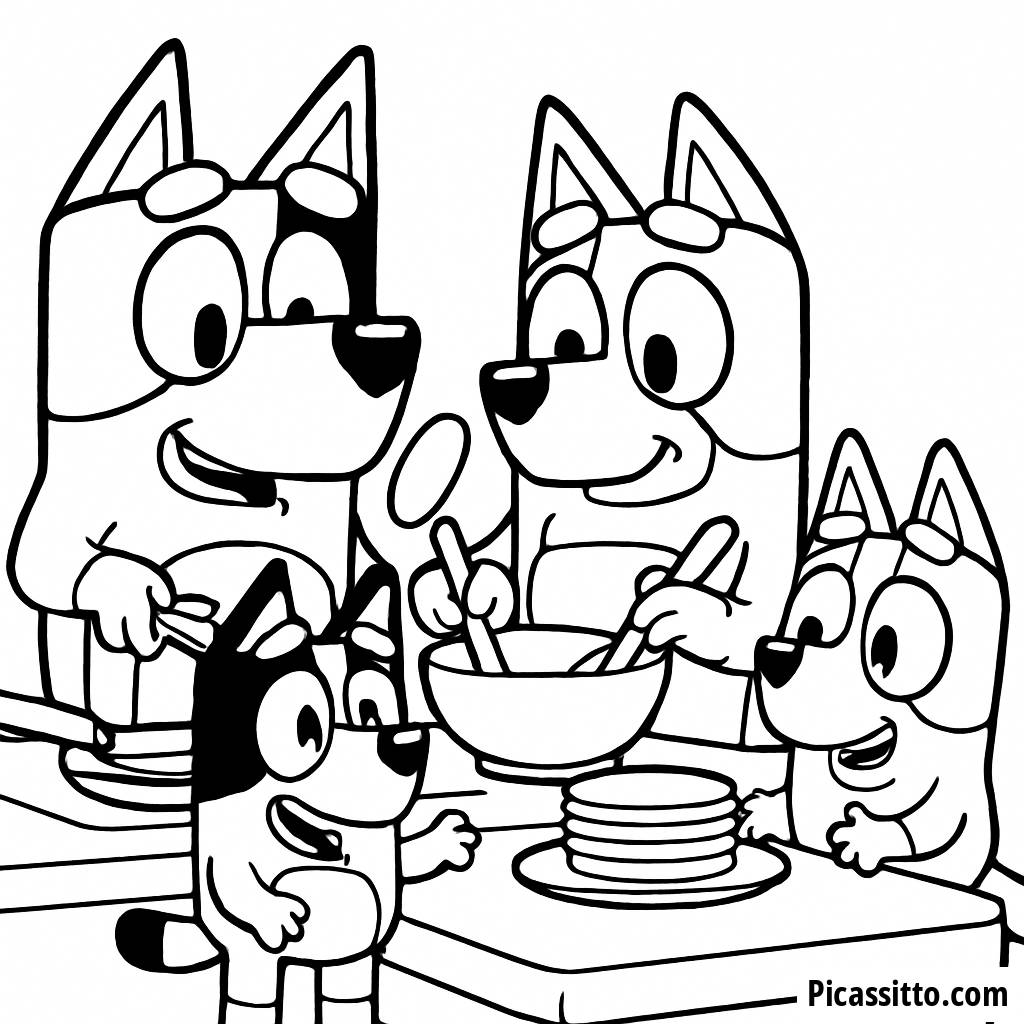 Pfannkuchen Kochabenteuer Malvorlage