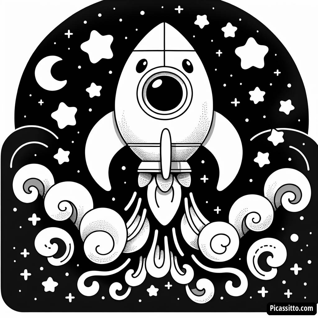 Игровая Раскраска Ракеты