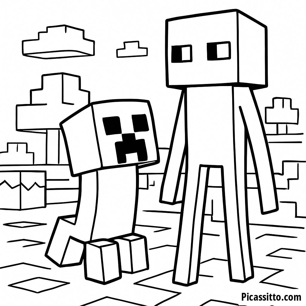 Schleichender Creeper Malvorlage