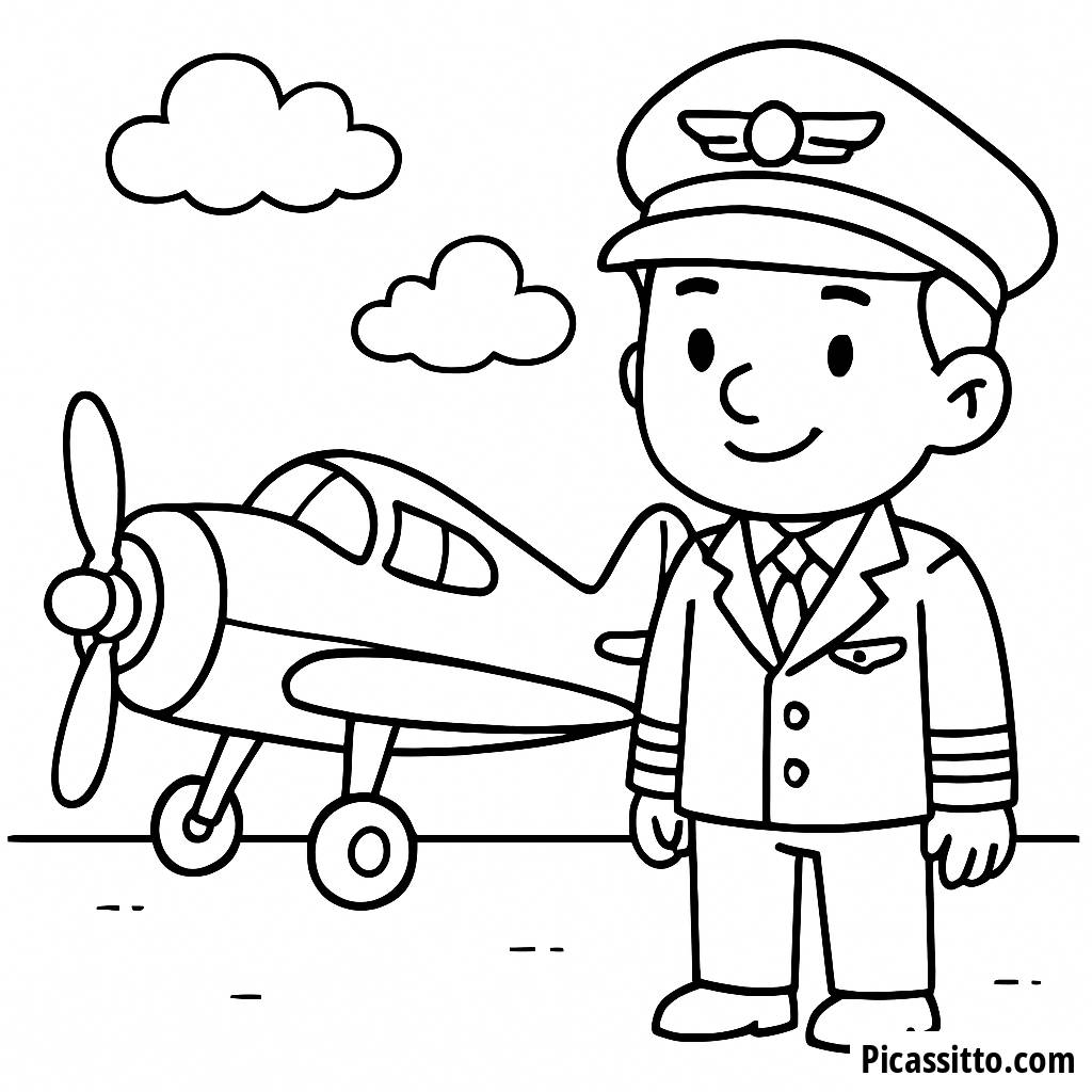 Page à Colorier de Pilote