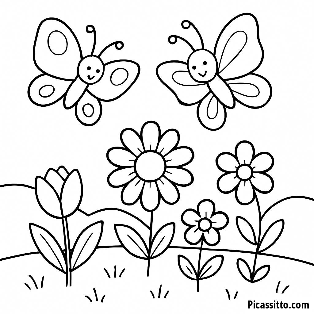 Spring Splendor Coloring Page