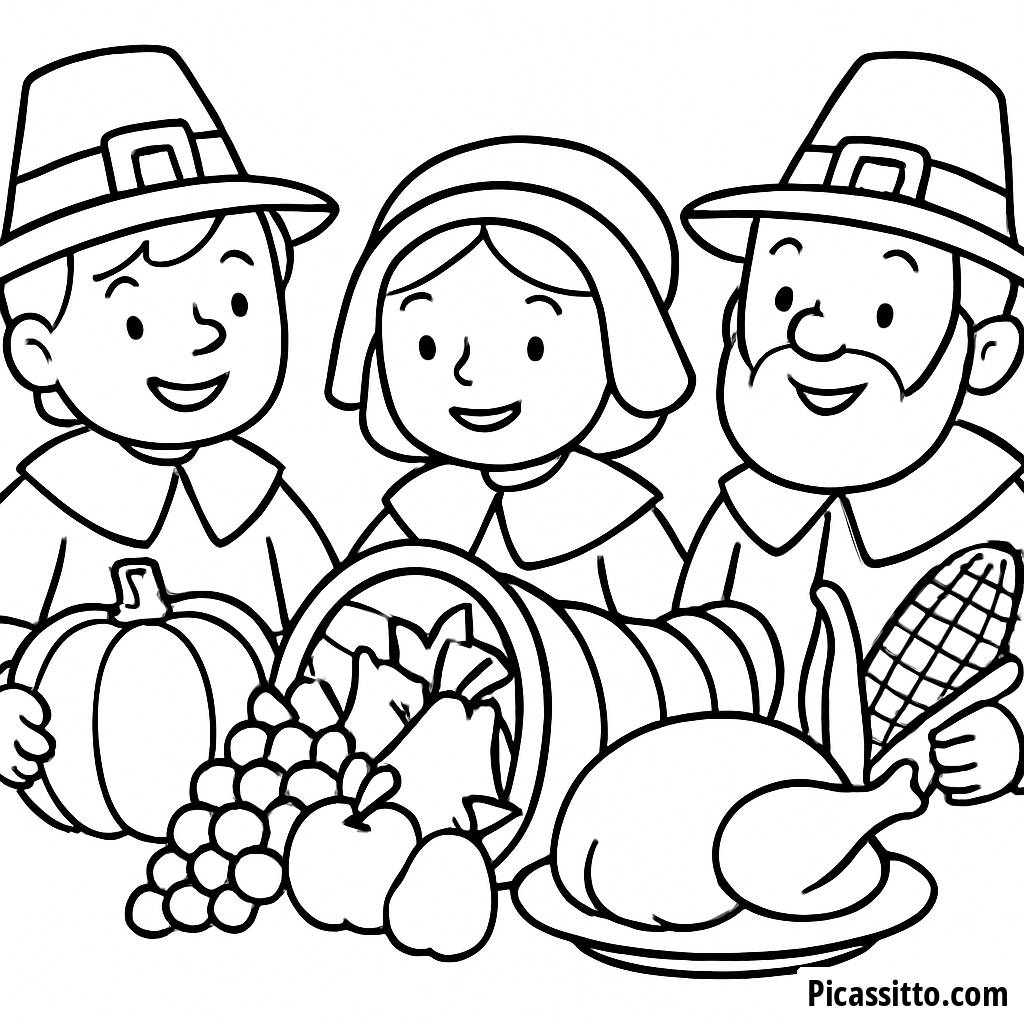 Malvorlage für das Erntedankfest