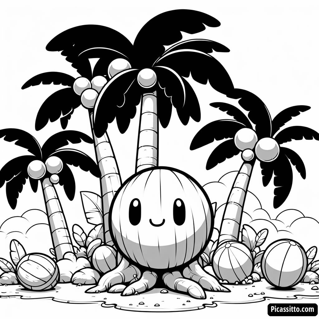 Page à Colorier du Paradis Tropical