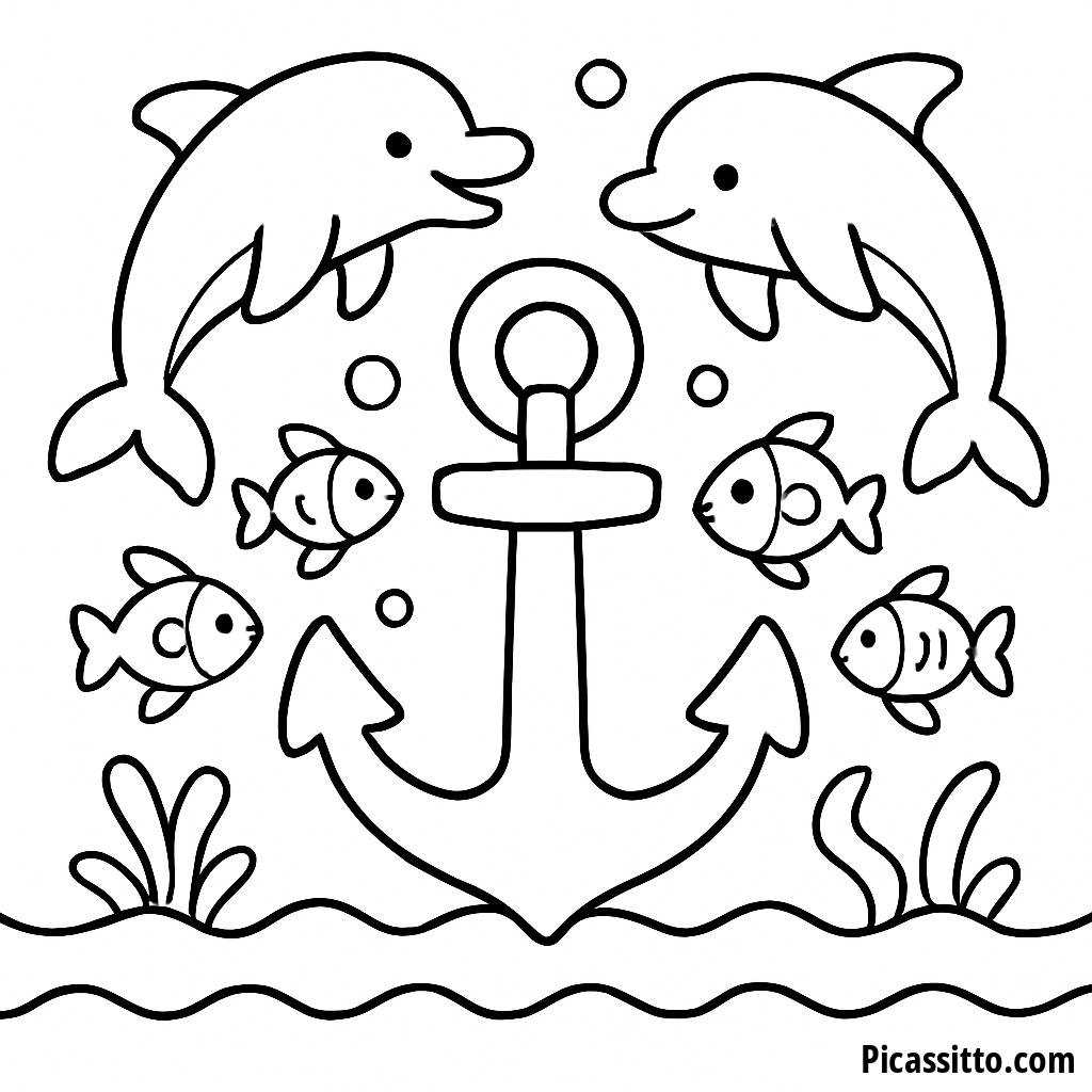 Página para Colorear Aventura Submarina