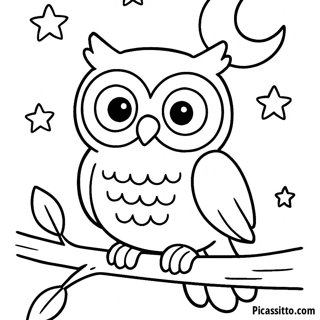 Wise Owl Coloring Page