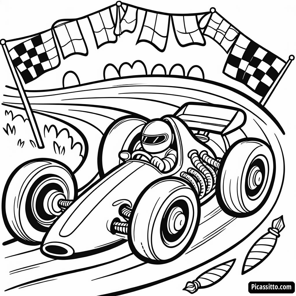 Раскраска Спортивного Автомобиля