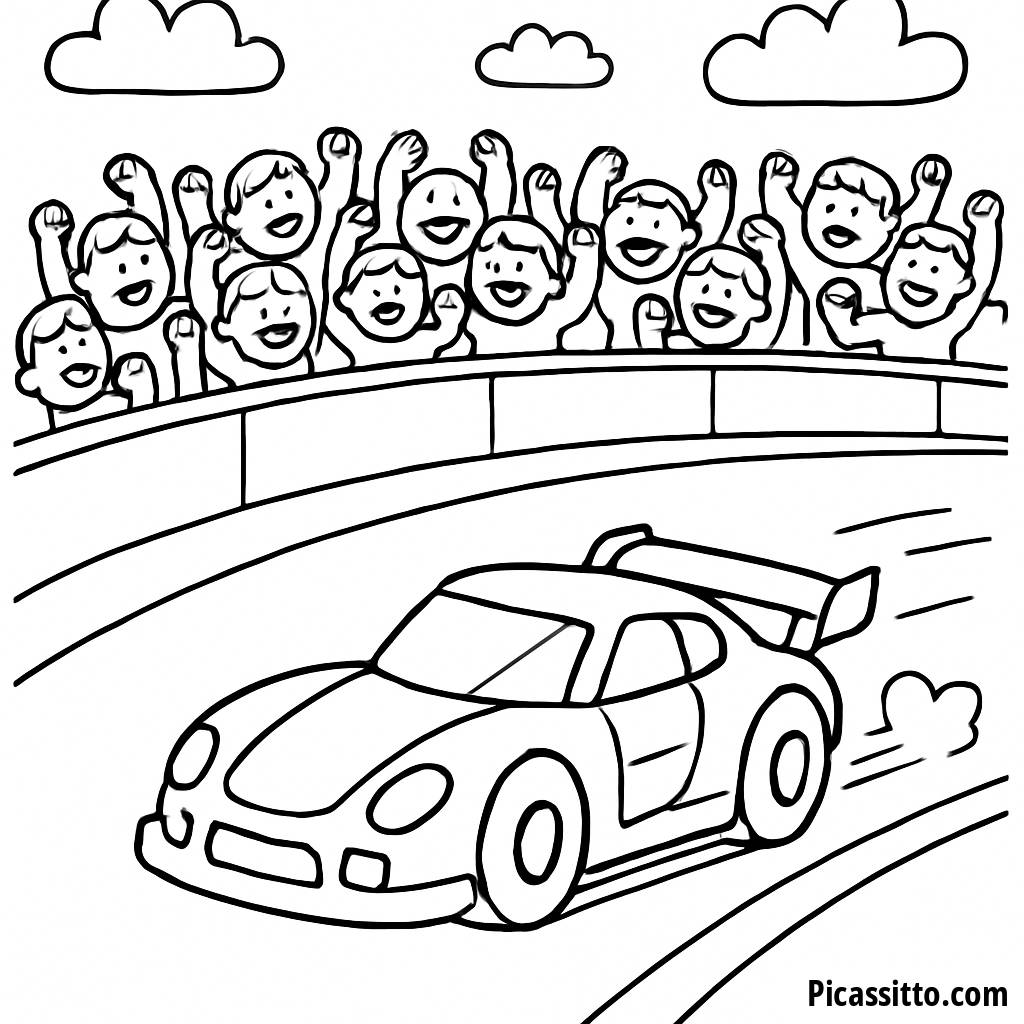 Rennwagen Ausmalbild