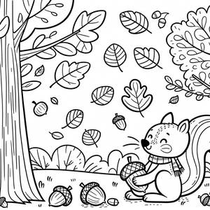 Malvorlage Herbstblätter