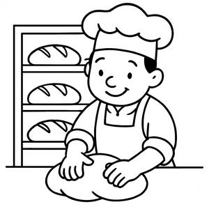 Baker's Delight Coloring Page