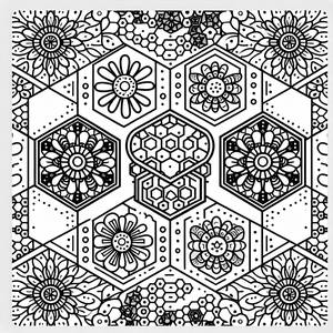 Magnifique Page à Colorier de Fleurs en Miel