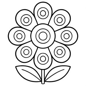 Blooming Patterns Coloring Page