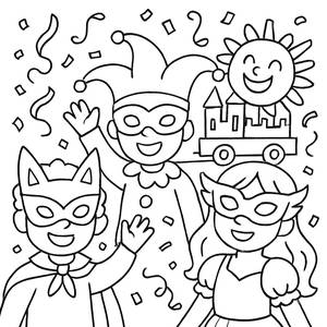 Karneval Malvorlage - Spaßige und Festliche Feiern!