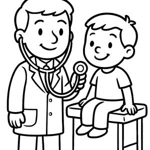 Page à Colorier de Docteur Joyeux