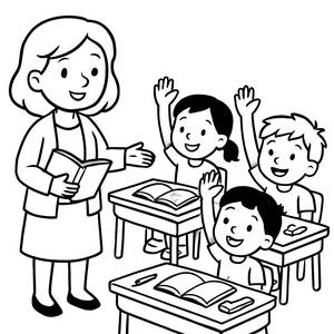Klassenraum Spaß Malvorlage