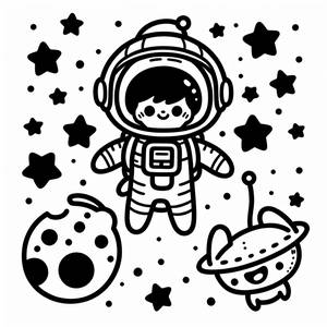 Farbseite Kosmisches Abenteuer