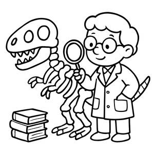 Dinosaur Discovery Coloring Page