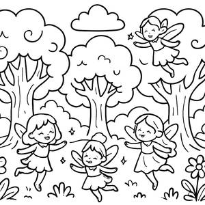 Enchanted Forest Coloring Page