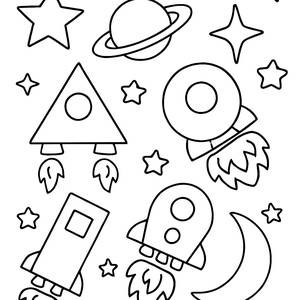 Page à Colorier des Formes Galactiques