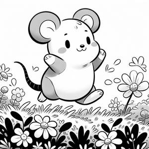 Fröhliche Pikachu Malvorlage