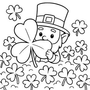 Lucky Leprechaun Coloring Page